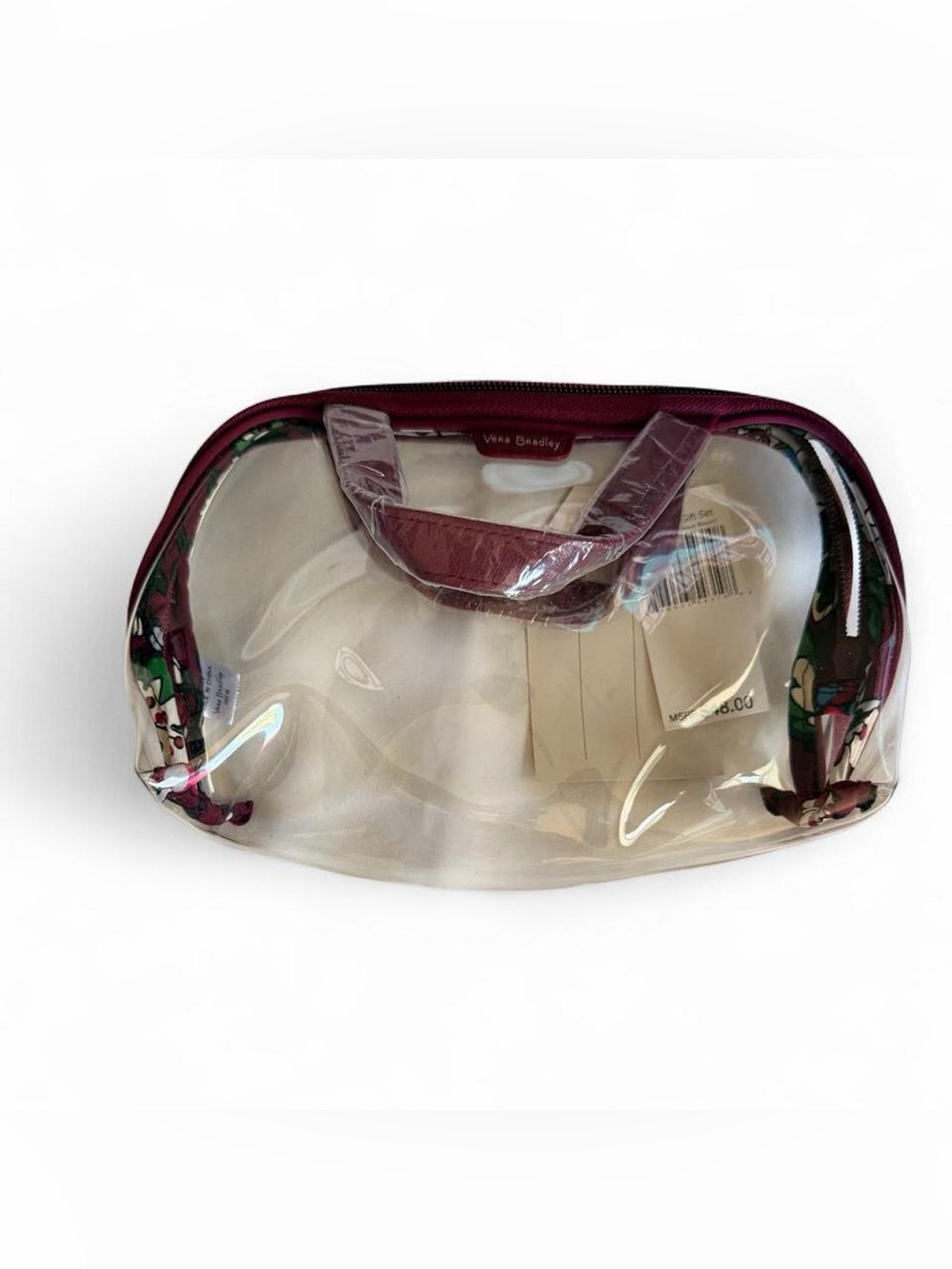 🌹 Vera Bradley Small Clear Cosmetic – Rosewood Blooms (NWT)